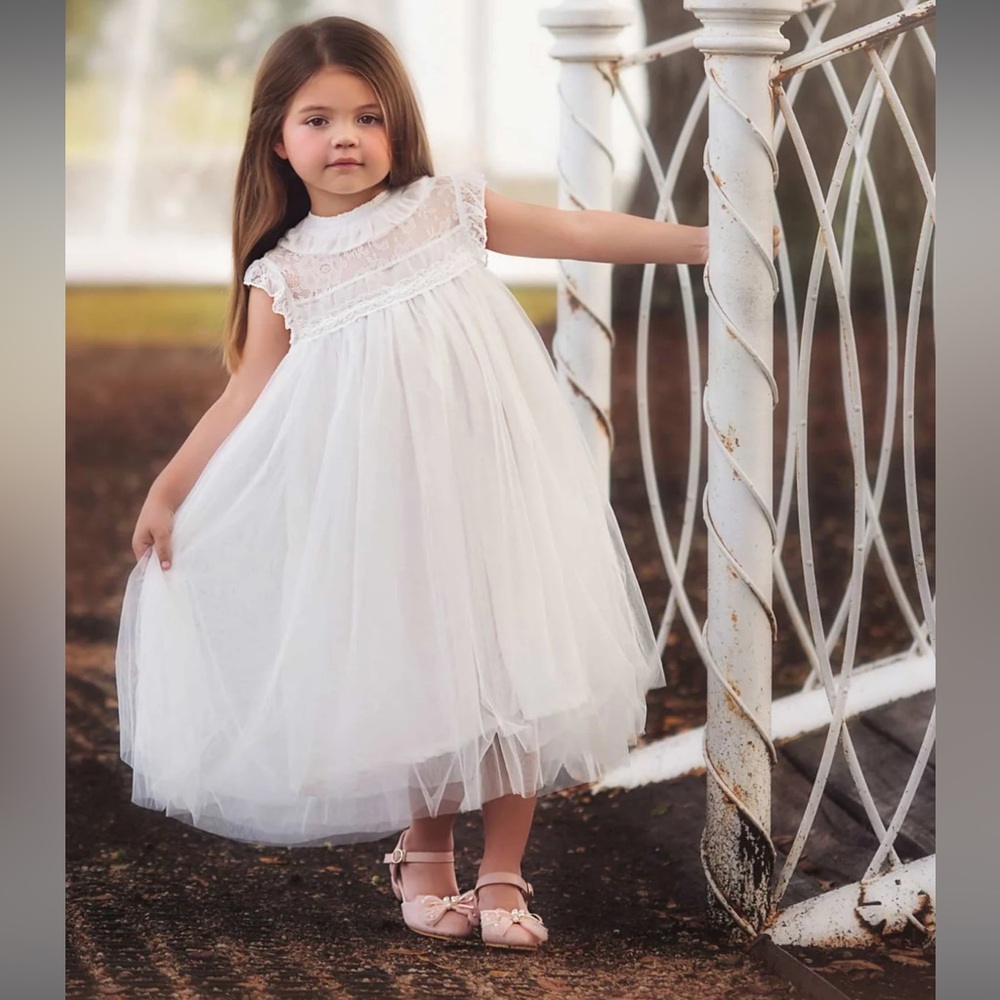 Trish Scully white tulle dress